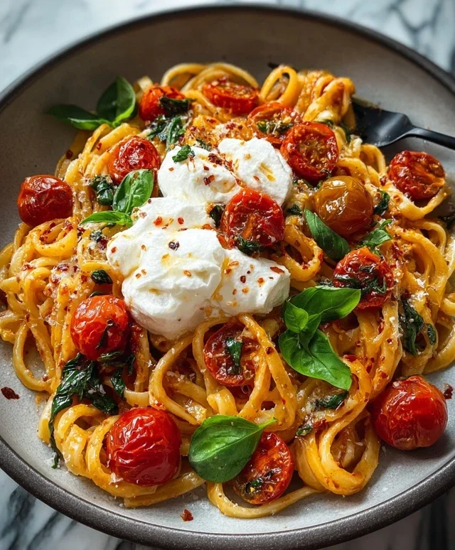 Burst Tomato Burrata Pasta