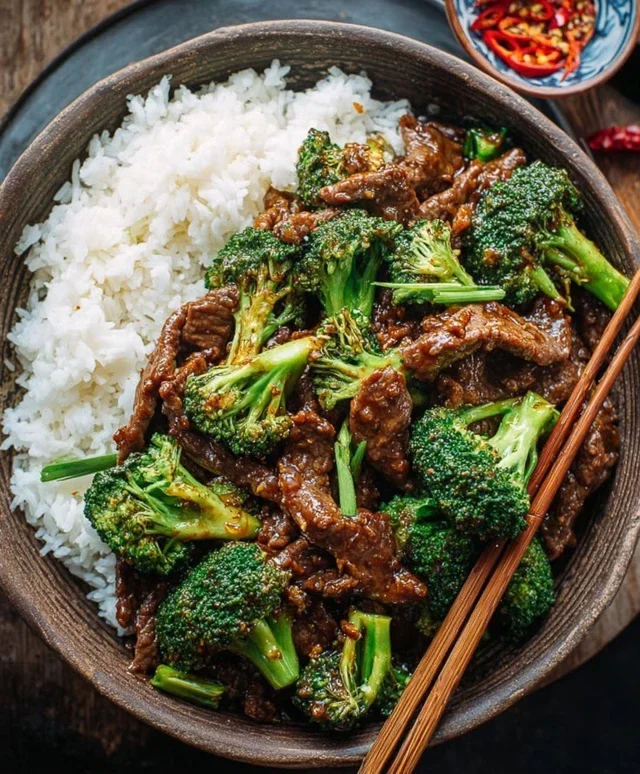 Chinese Beef and Broccoli (牛肉炒西兰花)