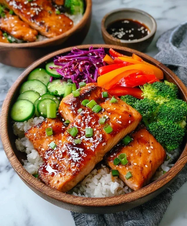 Meal Prep Teriyaki Salmon Rice Bowls