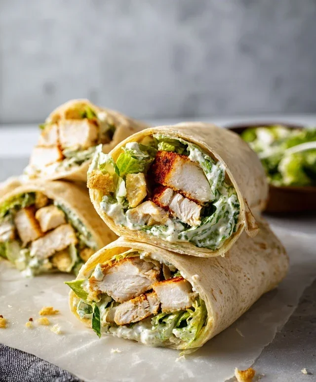 Chicken Caesar Wraps