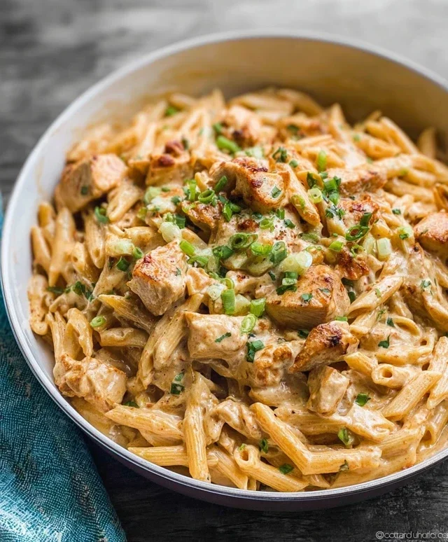 Crock Pot Creamy Cajun Chicken Pasta