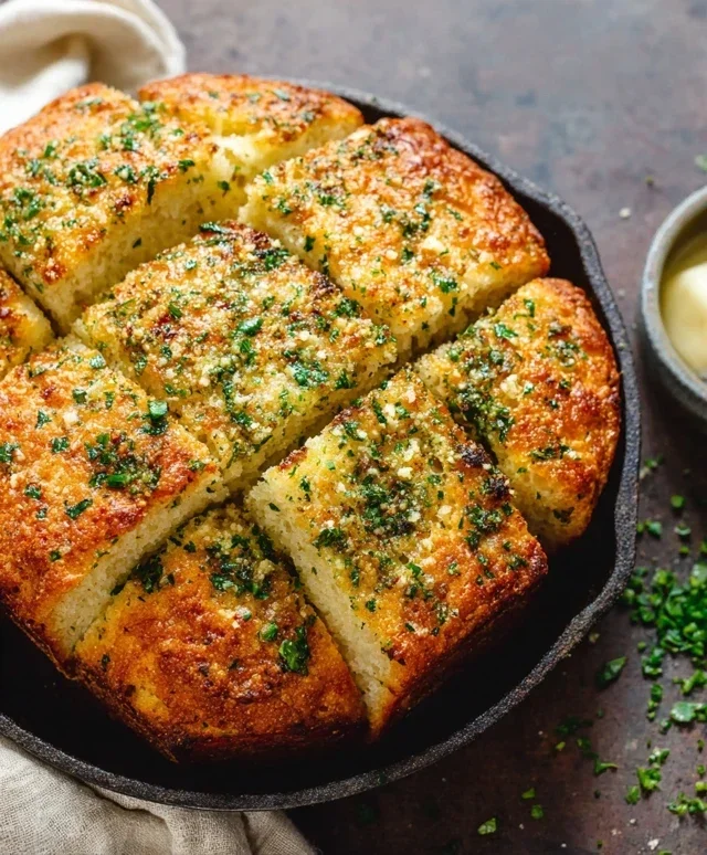 Garlic Butter Keto Bread