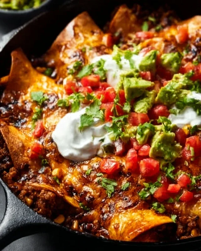 Beef Skillet Enchiladas