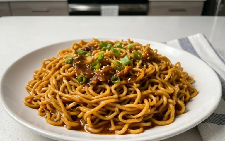 Easy Saucy Ramen Noodles