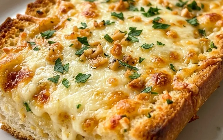 BEST CHEESY GARLIC BREAD RECIPE