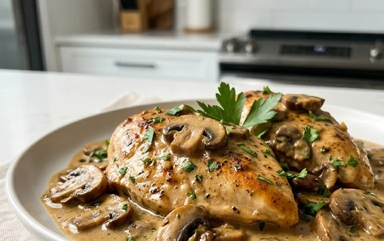 Creamy Mushroom Chicken Recipe
