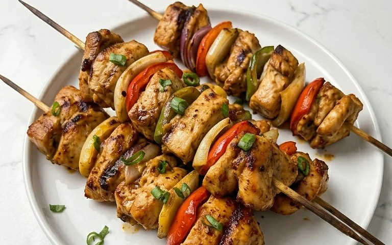 Air Fryer Chicken Skewers (VIDEO)