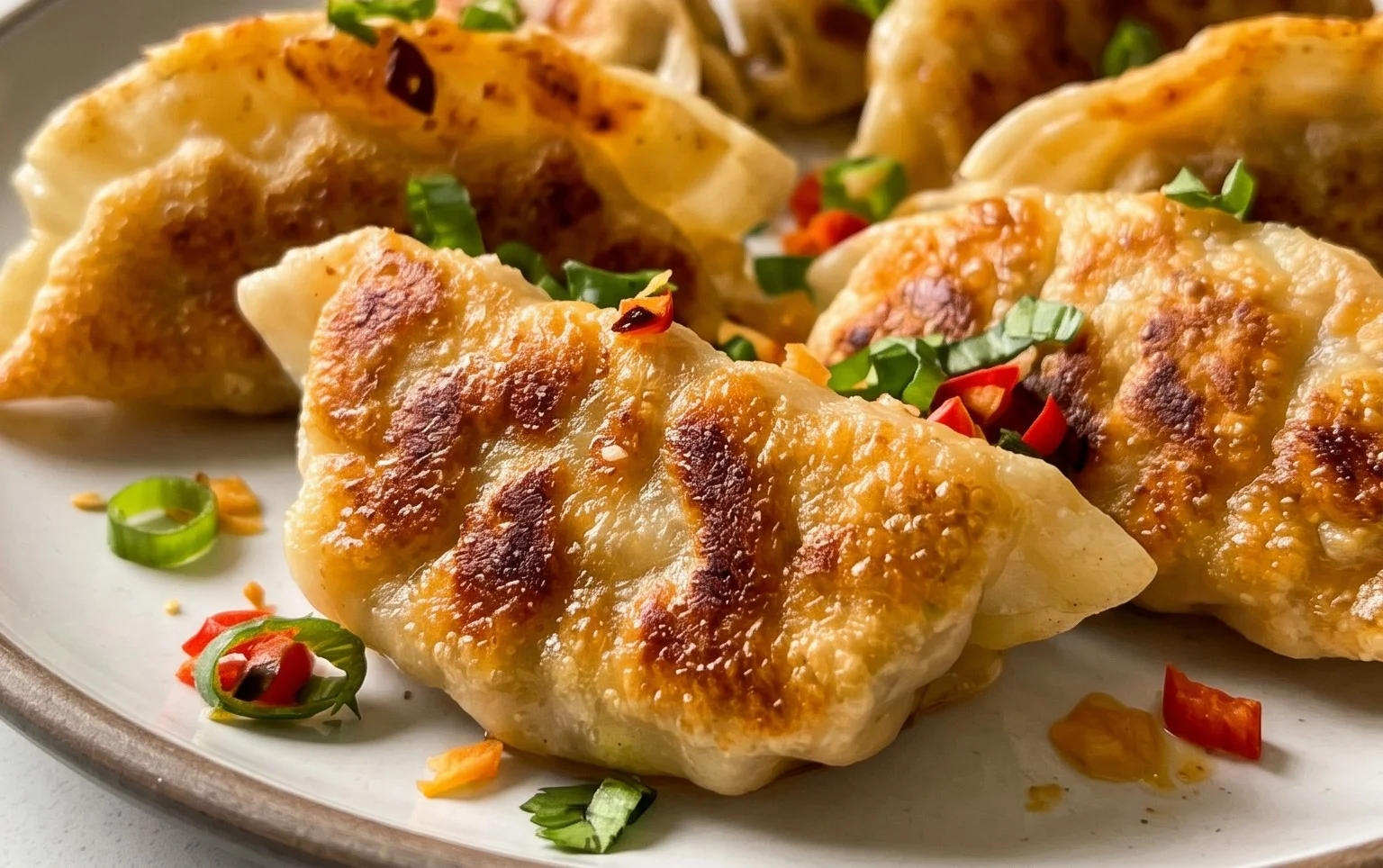 Chicken Potstickers (Pan Fried Dumplings)