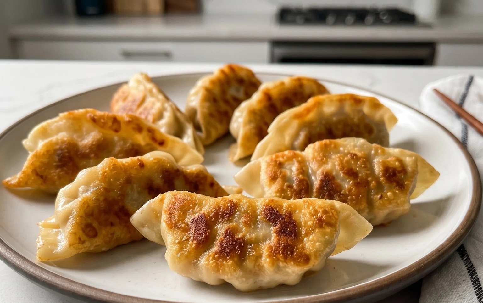 Chicken Potstickers (Pan Fried Dumplings)