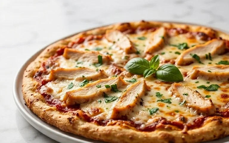 Chicken Crust Pizza (Low Carb + High Protein