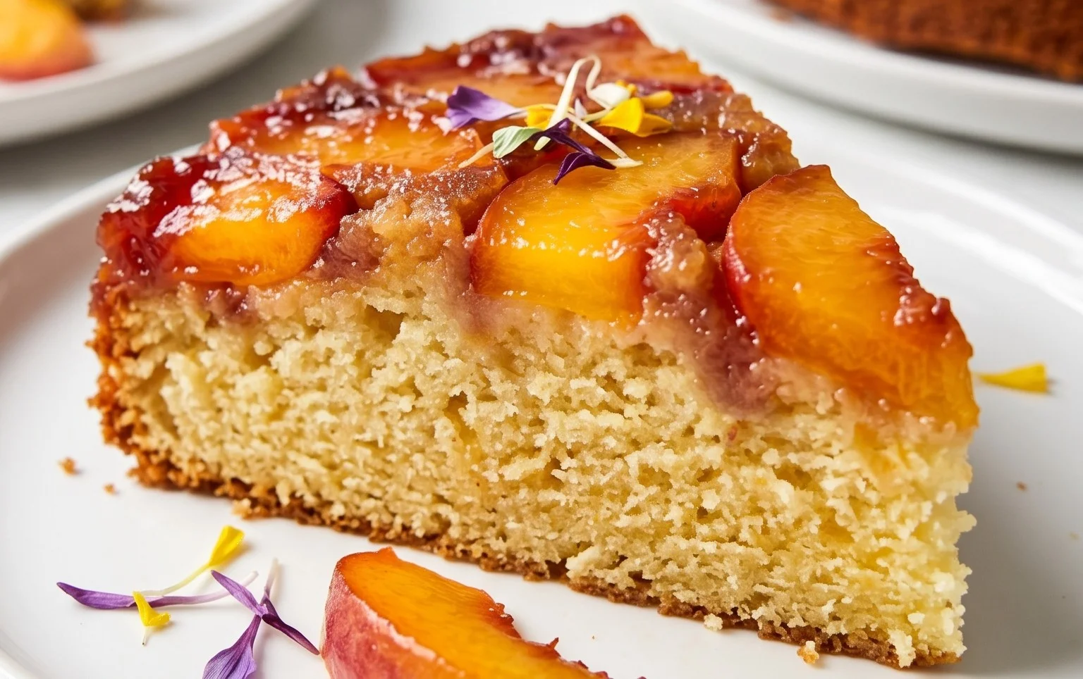Peach Upside-Down Cake Recipe