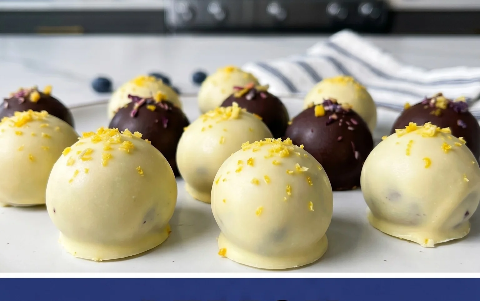 LEMON BLUEBERRY TRUFFLES