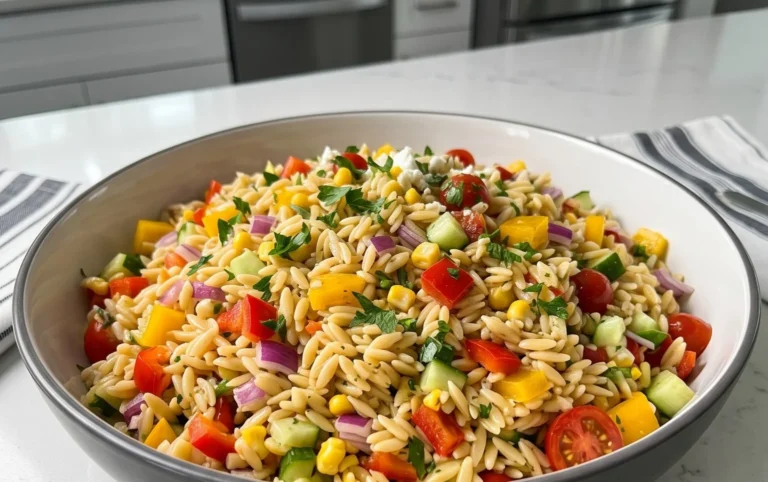 Rainbow Orzo Salad