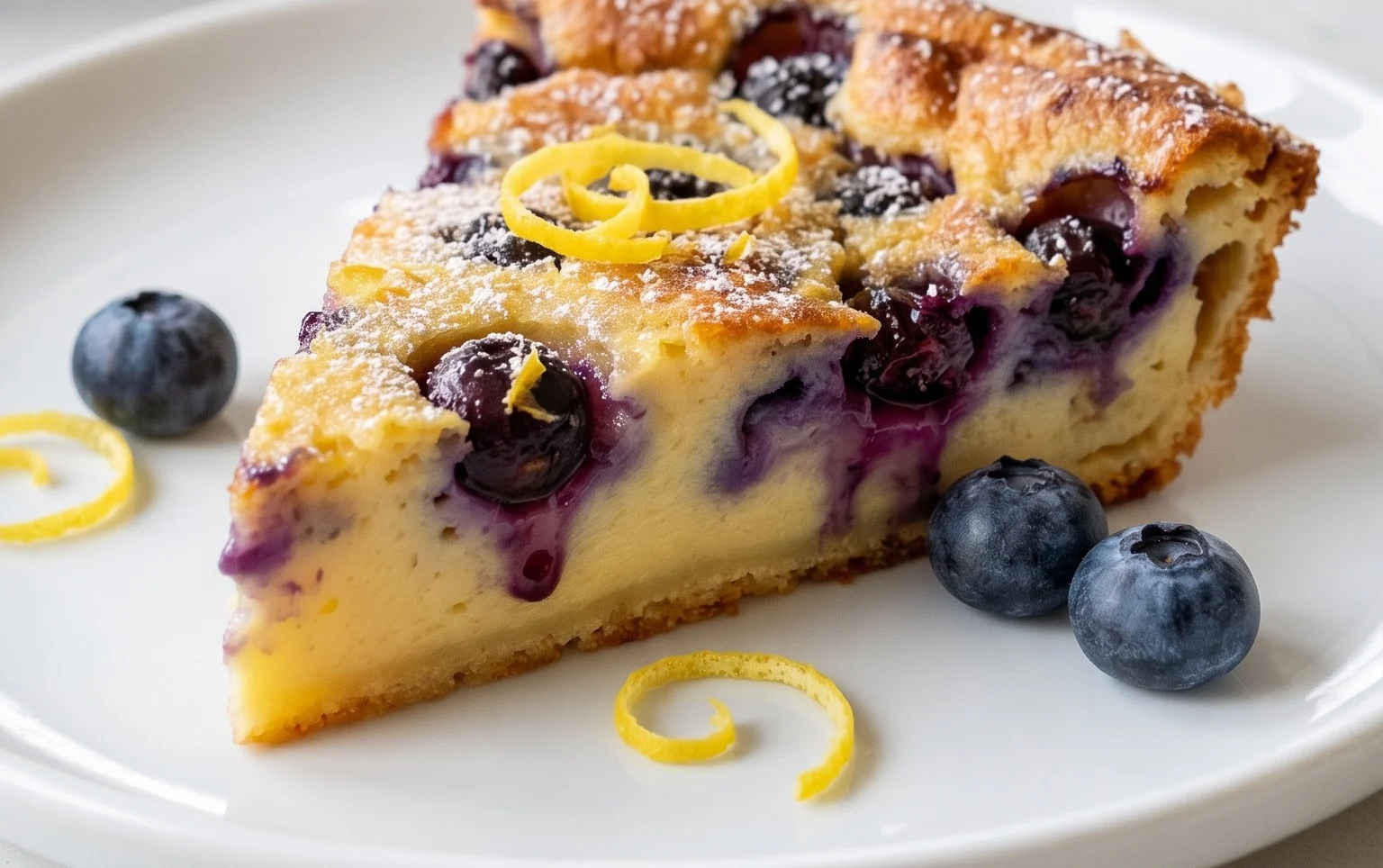 Lemon Blueberry Clafoutis