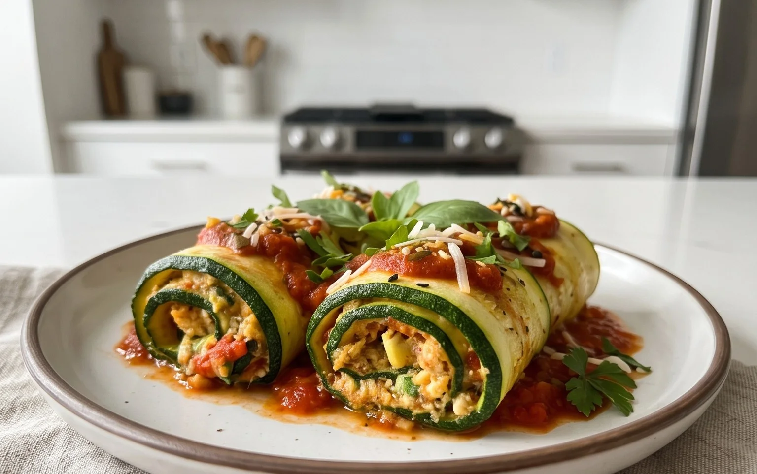 Vegan Zucchini Rollatini