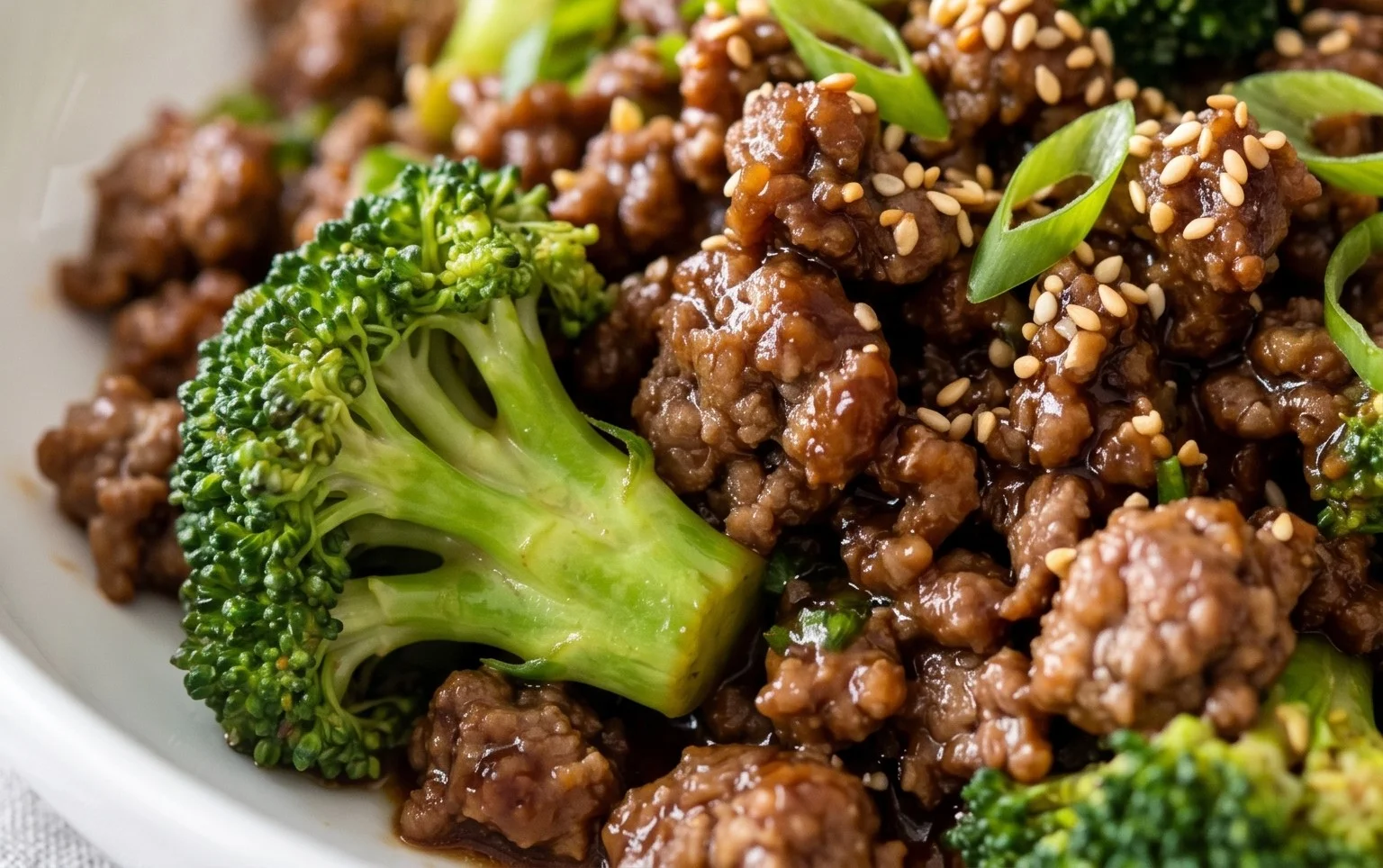 Ground Beef and Broccoli