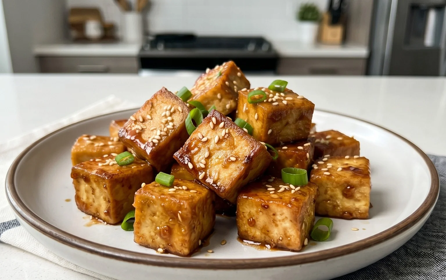 Honey Garlic Tofu