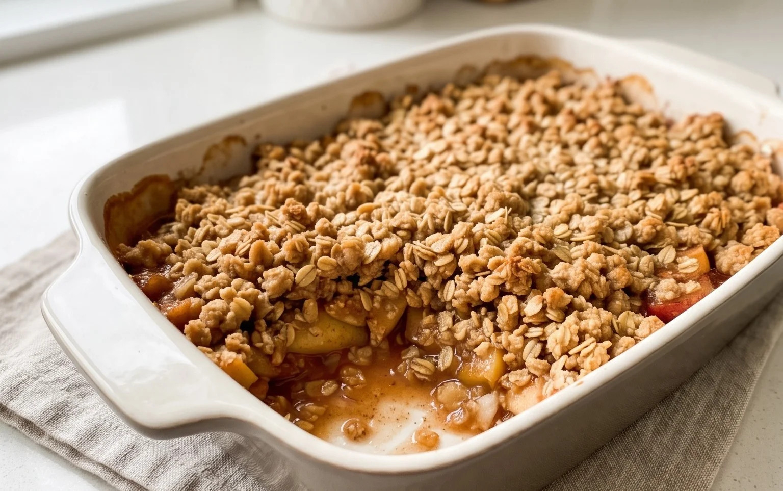 Healthy Breakfast Apple Crum extractble