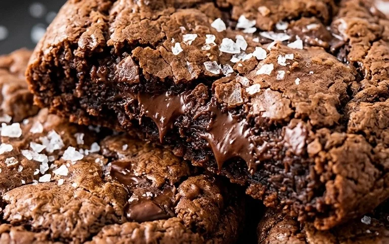 Salted Brownie Cookies