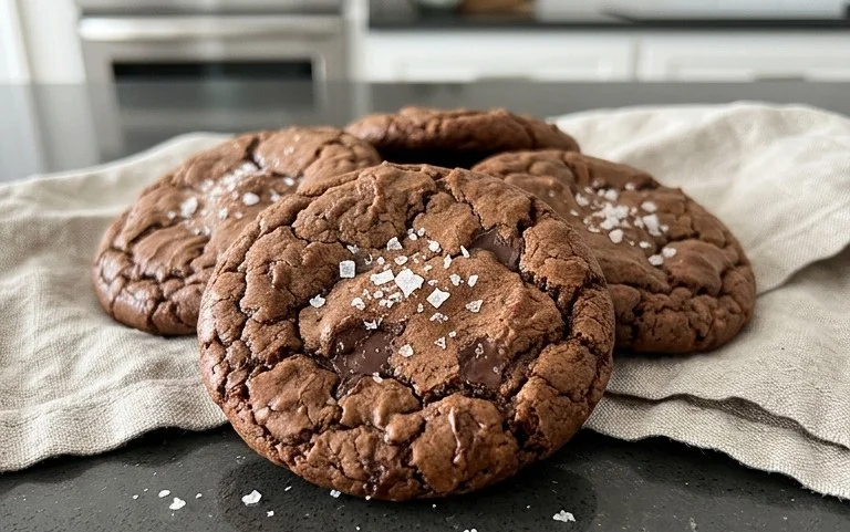 Salted Brownie Cookies