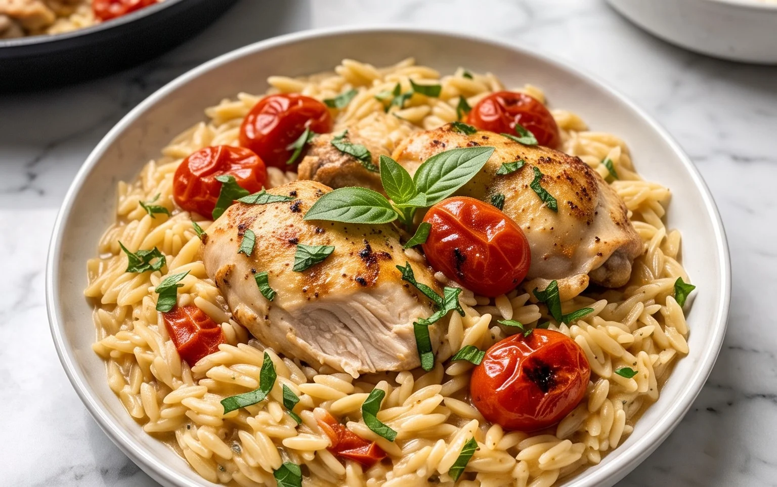 Chicken Orzo (30-Minutes, One-Pan)