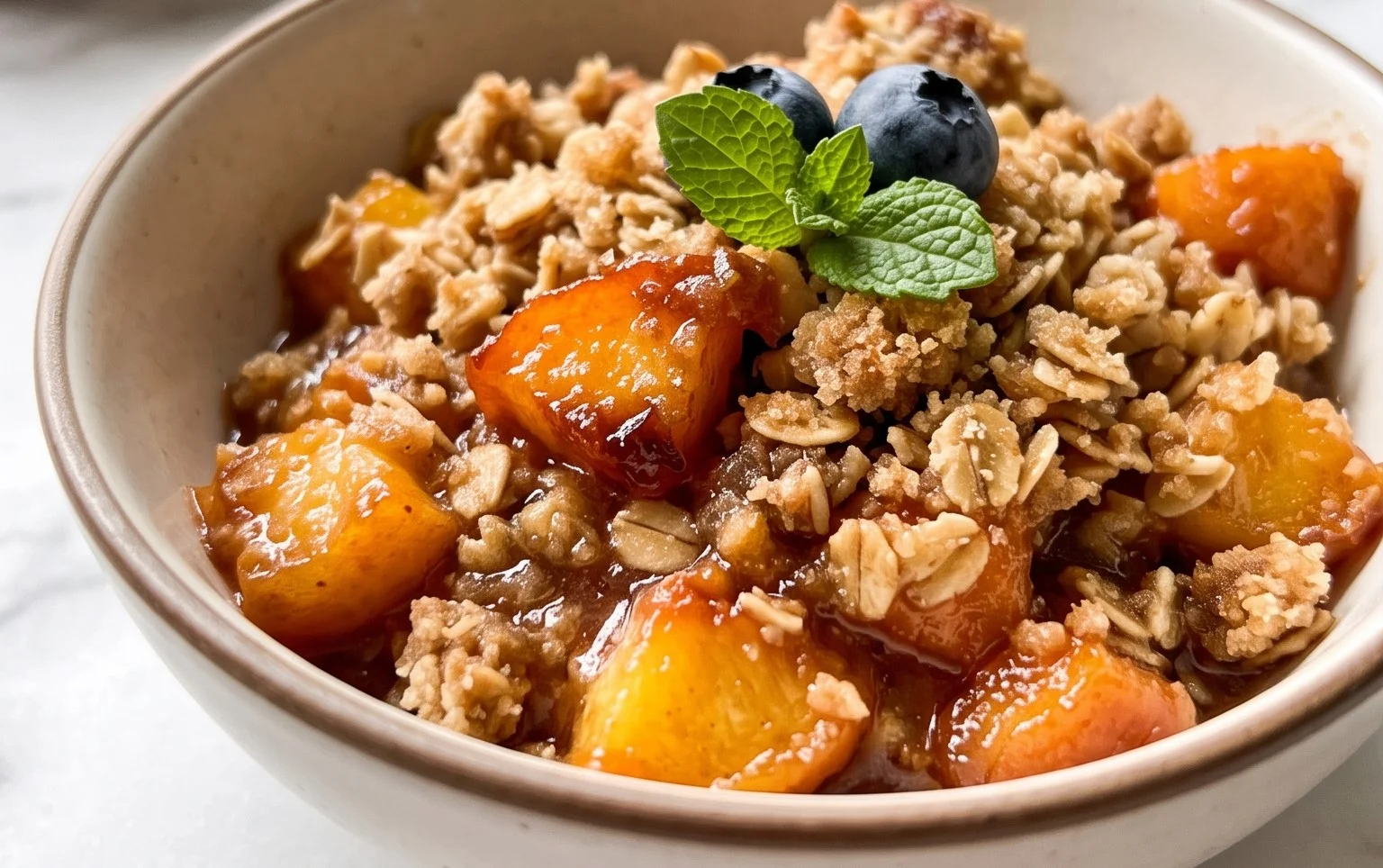 Fresh Peach Crisp Recipe