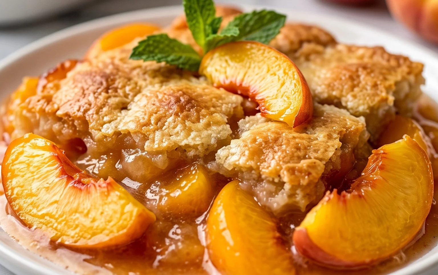 The Easiest Southern Peach Cobbler