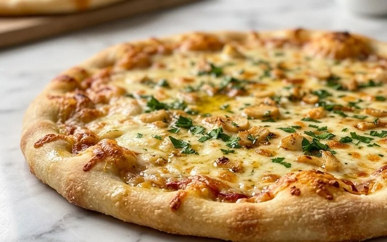 buttery garlic pizza