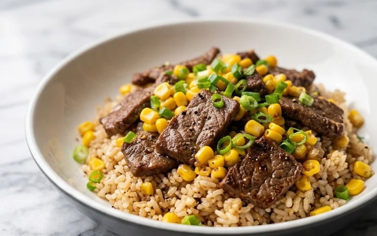 Beef Pepper Rice Bowl is a delicious meal option.