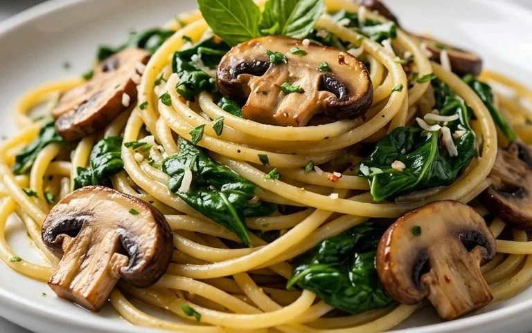 Spinach Mushroom Pasta