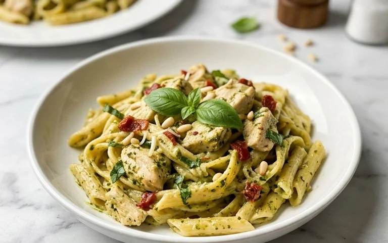 Creamy Chicken Pesto Pasta