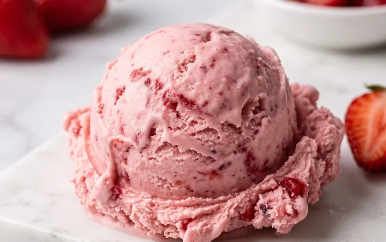 Homemade Strawberry Ice Cream