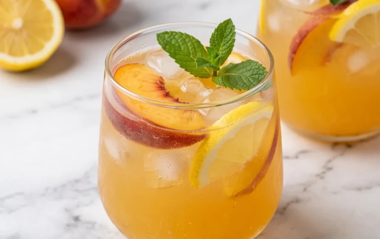 Refreshing Peach Lemonade