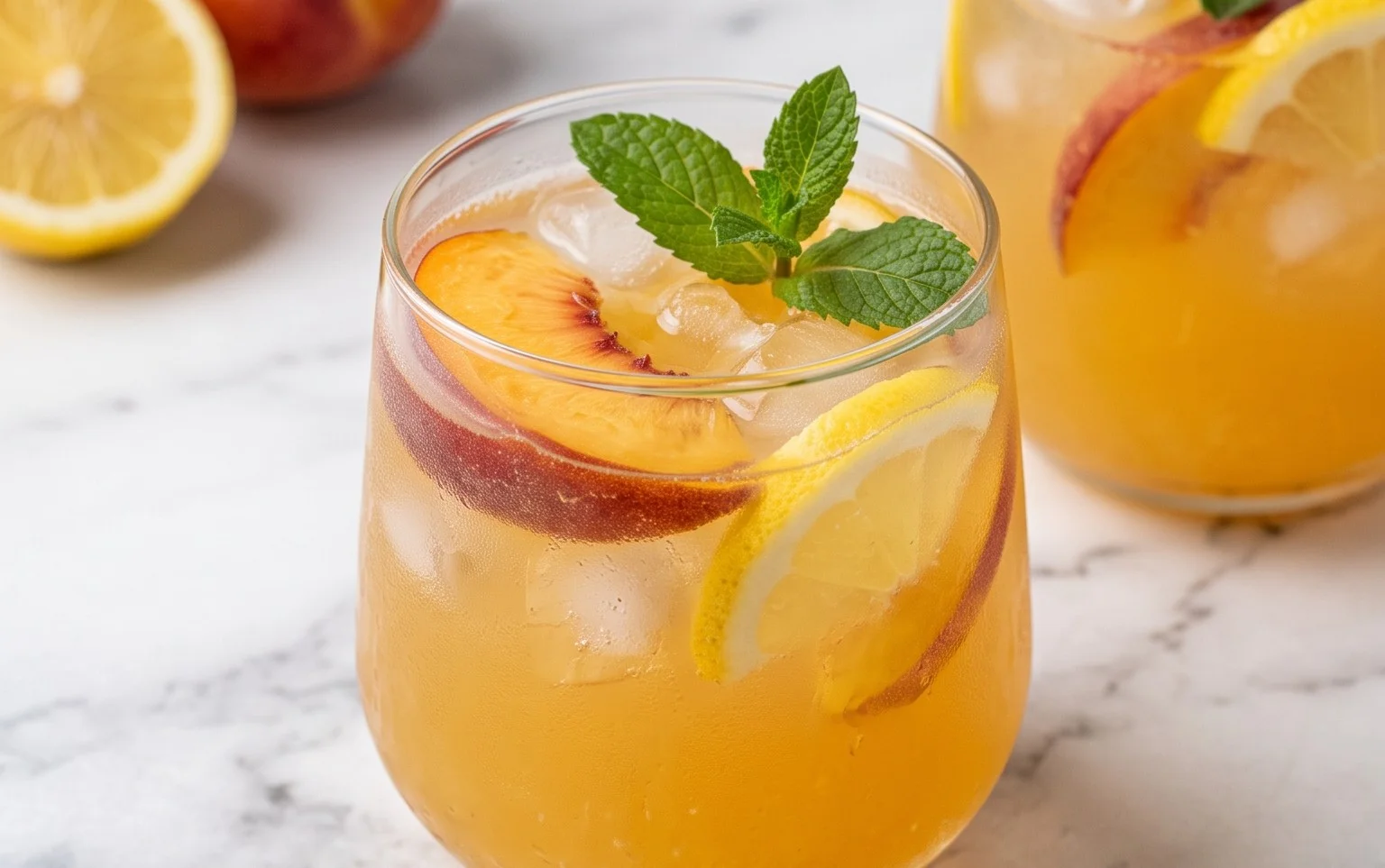 Refreshing Peach Lemonade