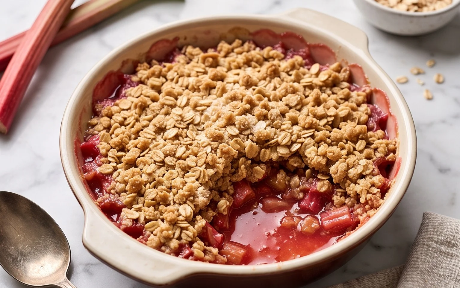 Easy Rhubarb Crisp