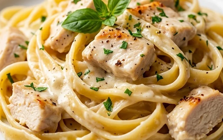 Low Calorie Chicken Alfredo