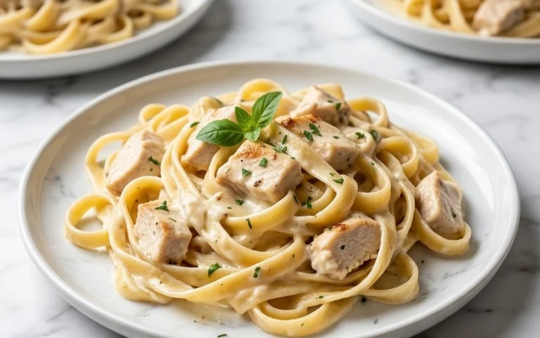 Low Calorie Chicken Alfredo