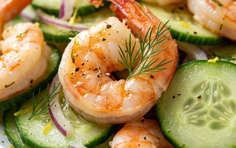 Cucumber Shrimp Salad