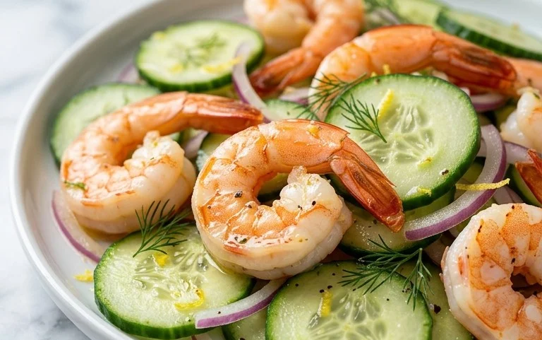 Cucumber Shrimp Salad