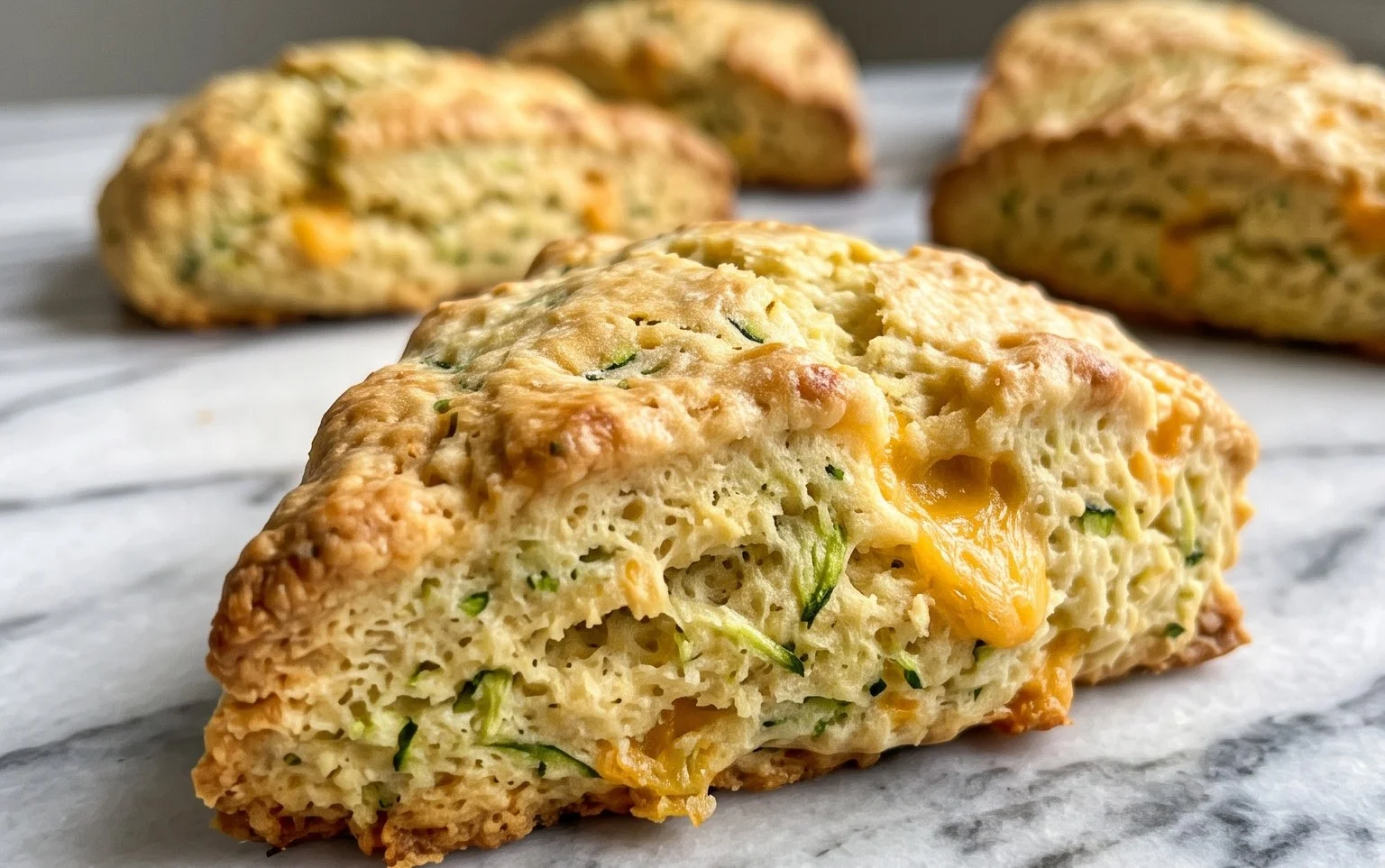 Zucchini Cheddar Scones