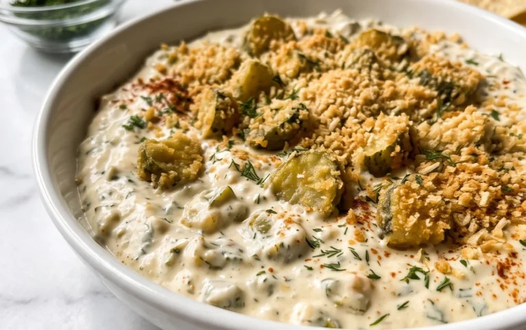 Easy Fried Pickle Dip (Dairy-Free Option)