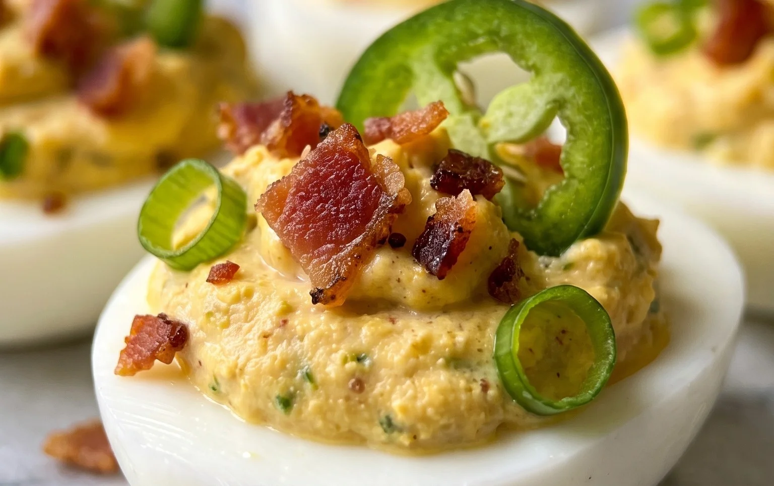 Jalapeno Popper Deviled Eggs