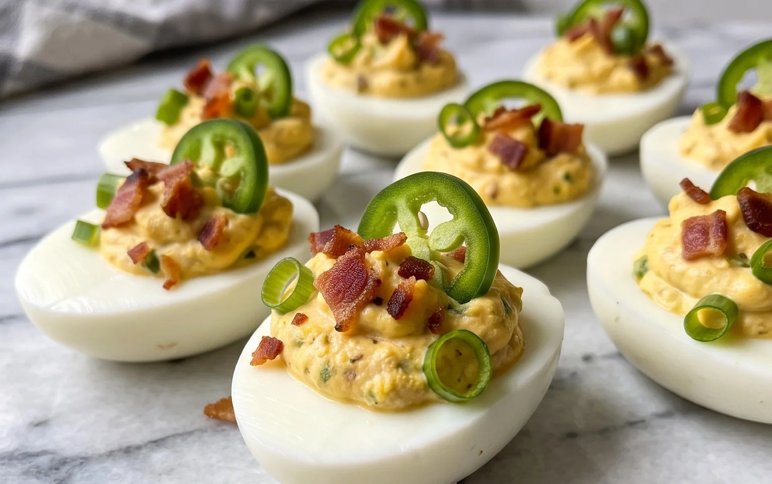 Jalapeno Popper Deviled Eggs