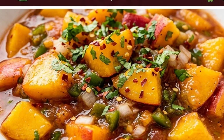 Sweet & Spicy Peach Salsa Canning Recipe