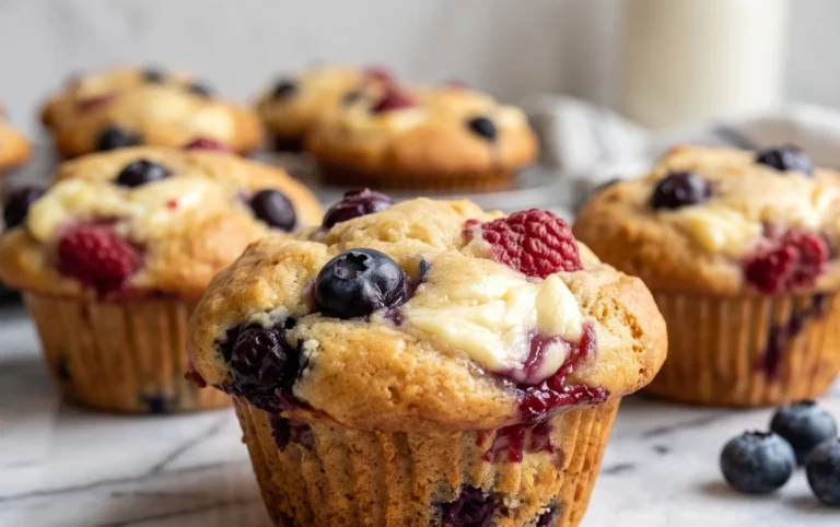 Berry Cream Cheese Muffins