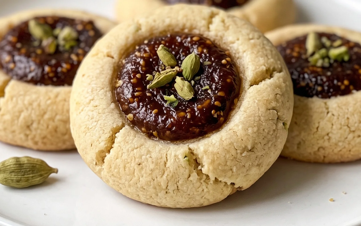 Cardamom Fig Thumbprint Cookies