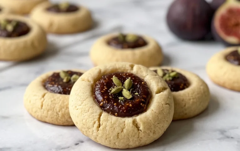 Cardamom Fig Thumbprint Cookies