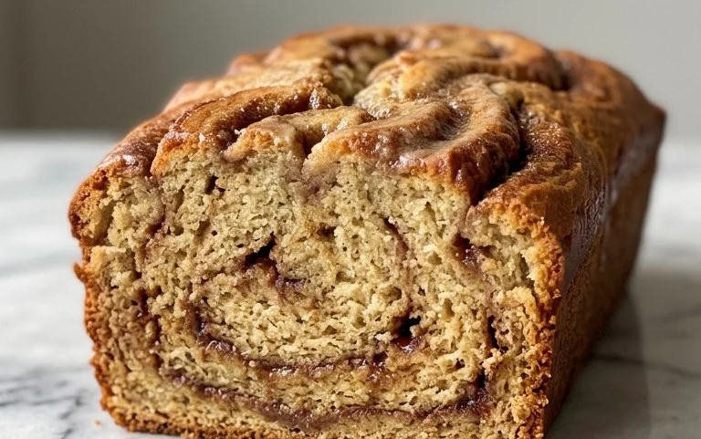 Cinnamon Roll Banana Bread