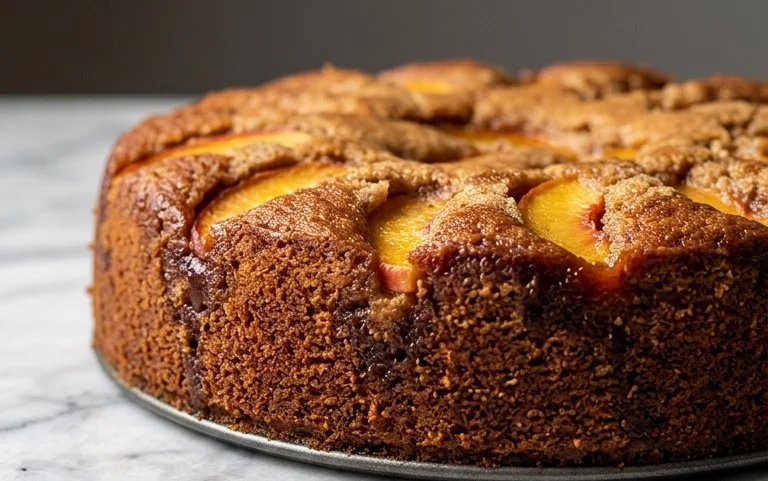 Brown Sugar Peach Cake