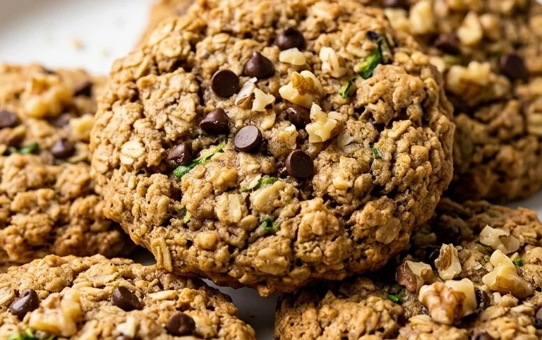 Healthy Zucchini Oatmeal Cookies